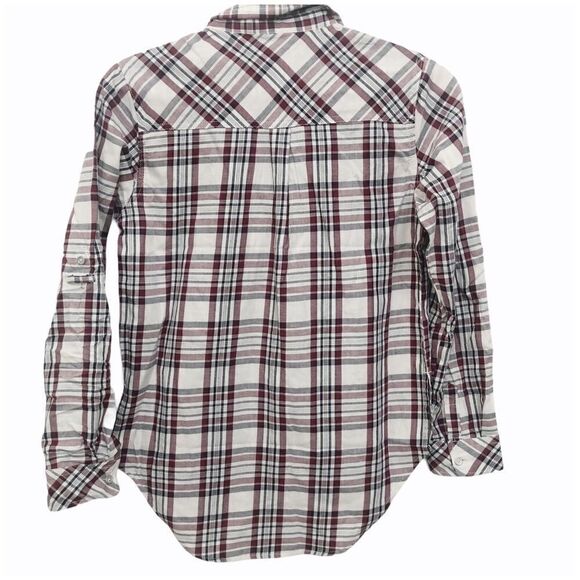 7 FOR All Mankind Shirt, Plaid/Embroidery … - Picture 2 of 7
